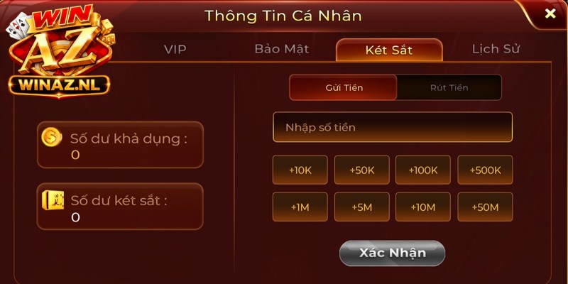 Điền đầy đủ dữ liệu vào biểu mẫu rút tiền Winaz đang hiển thị